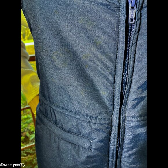 🆕VTG▪️BLACK BEAR▪️70's 80's Unisex Navy Blue Fully Lined Snow Ski Bib Overalls - Picture 11 of 11